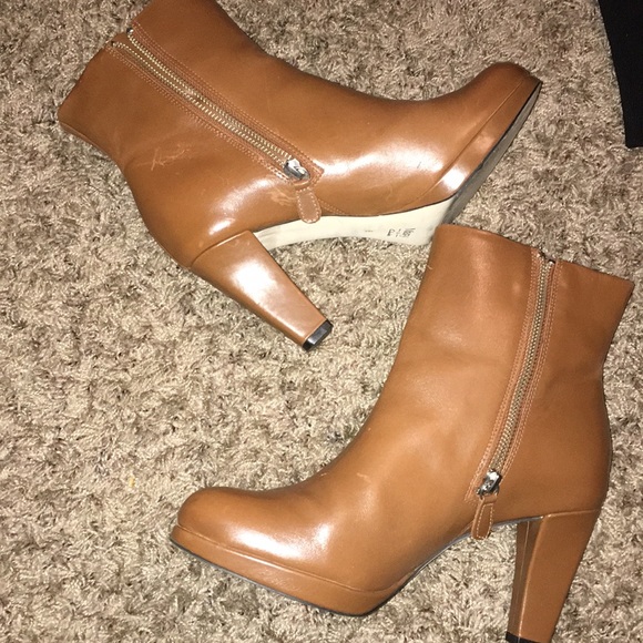 CLARKS real leather platform rust color booties - Picture 7 of 10